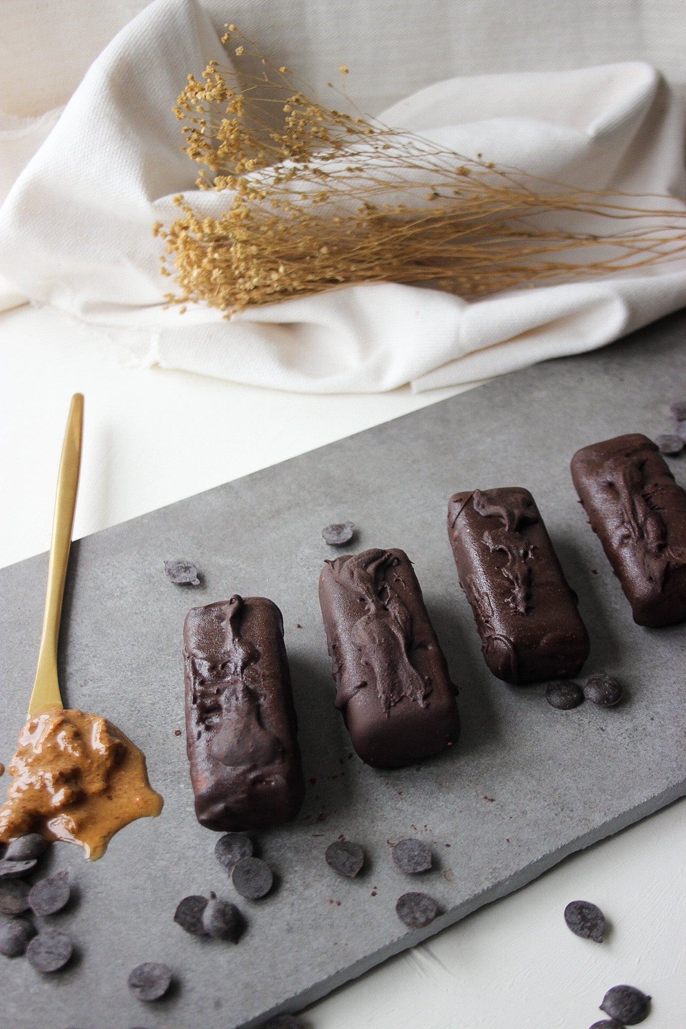 Nateur Cooking with Raqelle Talbot -Almond Butter Ice Cream Bars