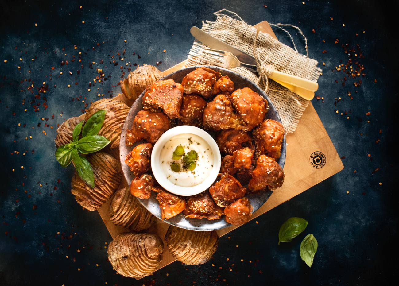 Nateur Cooking with Krissie Oldroyd: Spicy Baked Buffalo Cauliflower Wings