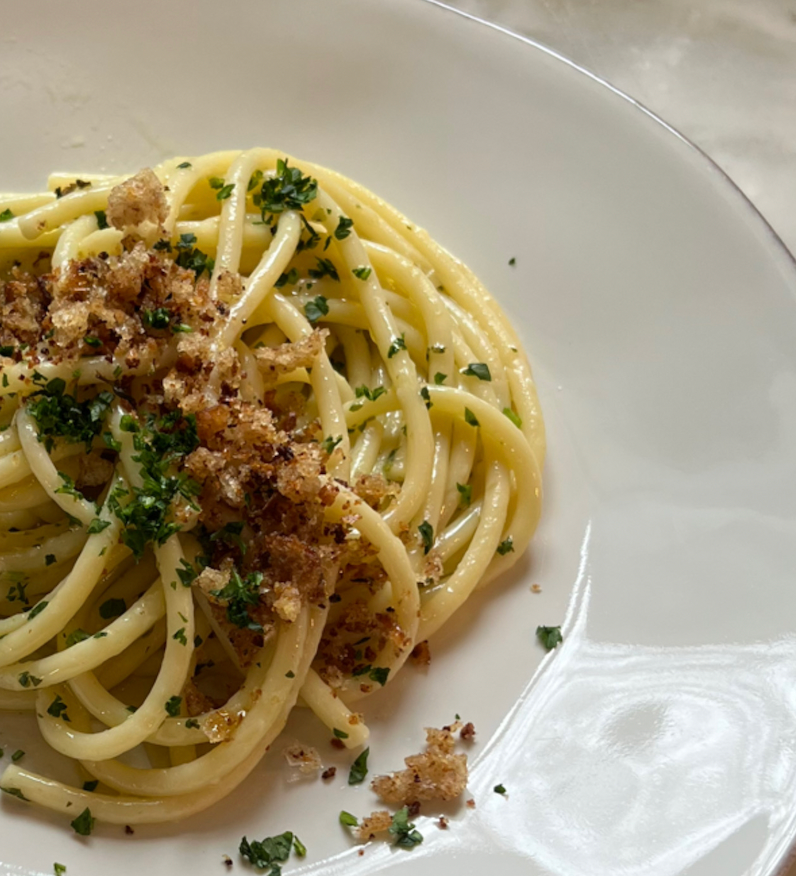Nateur Cooking with Romilly Dauphin Newman: Lemon Bucatini With Sourdough Bread Crumbs