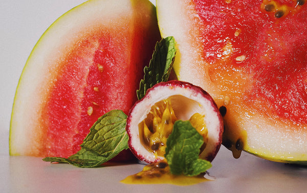 My favorite treat when I need something sweet. Watermelon Passion Fruit Slushy