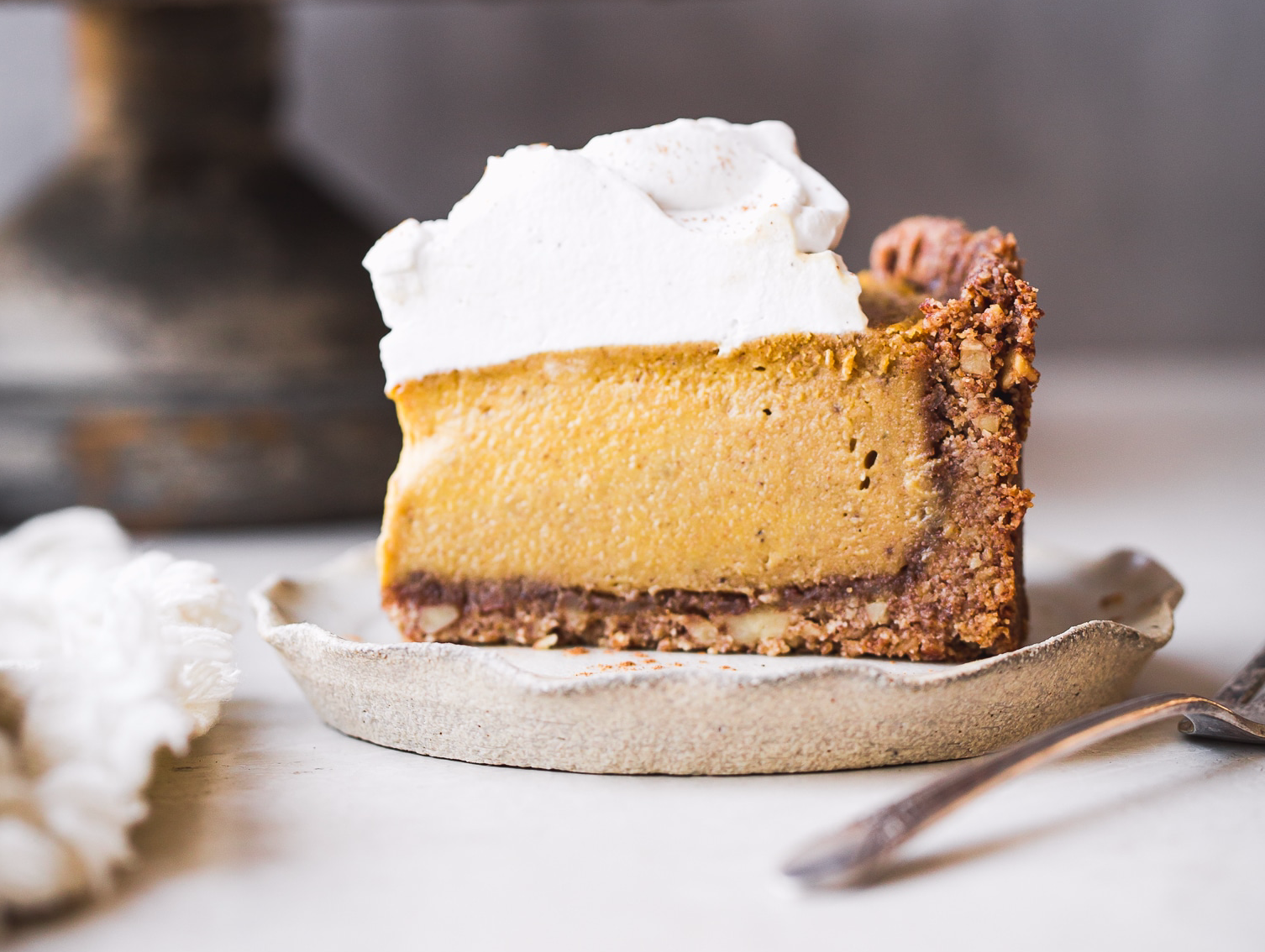 Nateur Holiday Cooking With Bakerita: Vegan Pumpkin Cheesecake With GF Graham Crust