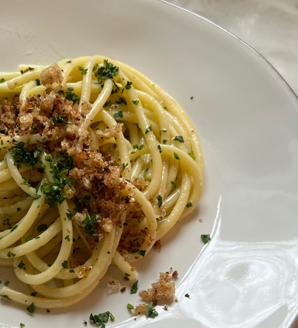 Nateur Cooking with Romilly Dauphin Newman: Lemon Bucatini With Sourdough Bread Crumbs