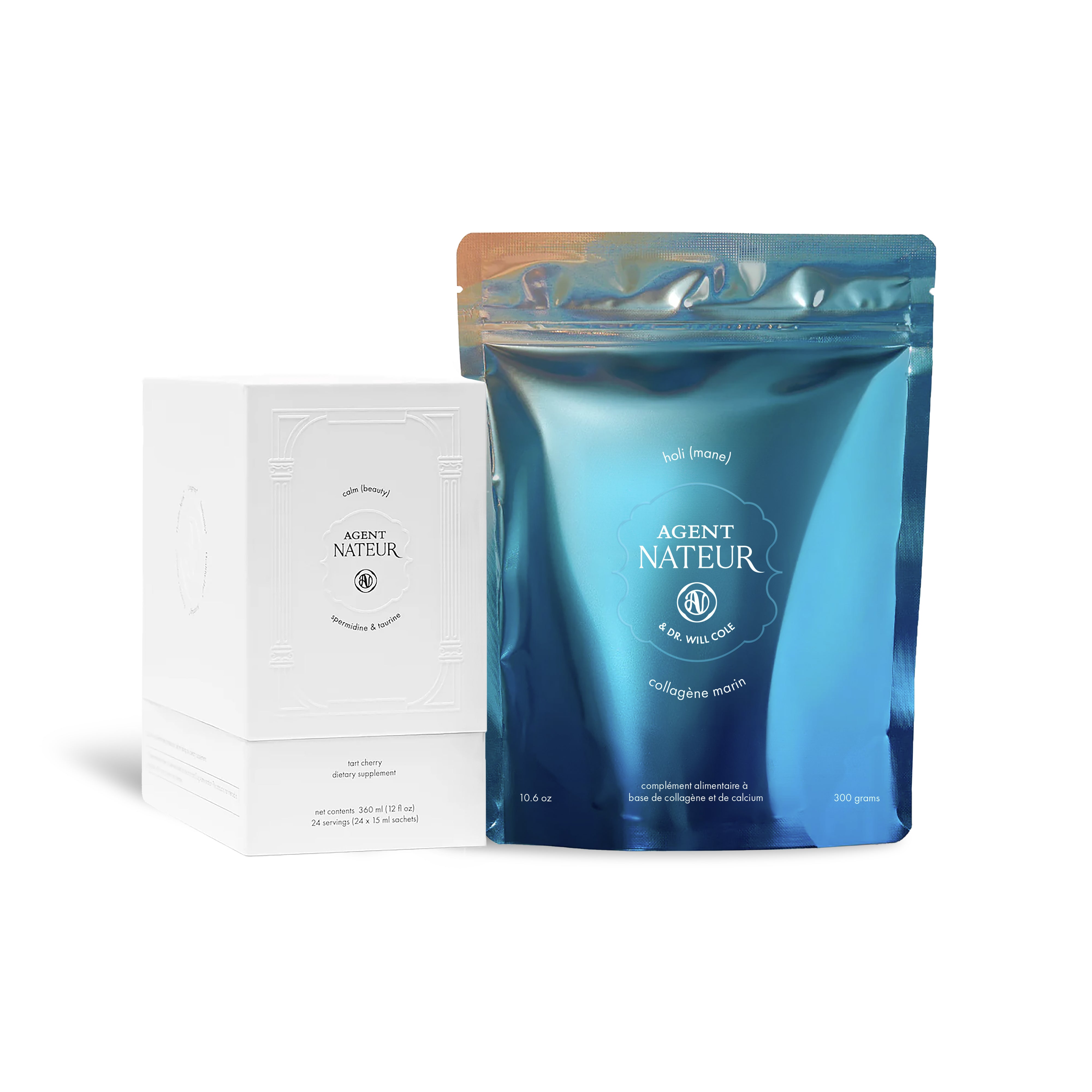 the calm (beauty) and holi (mane) bundle