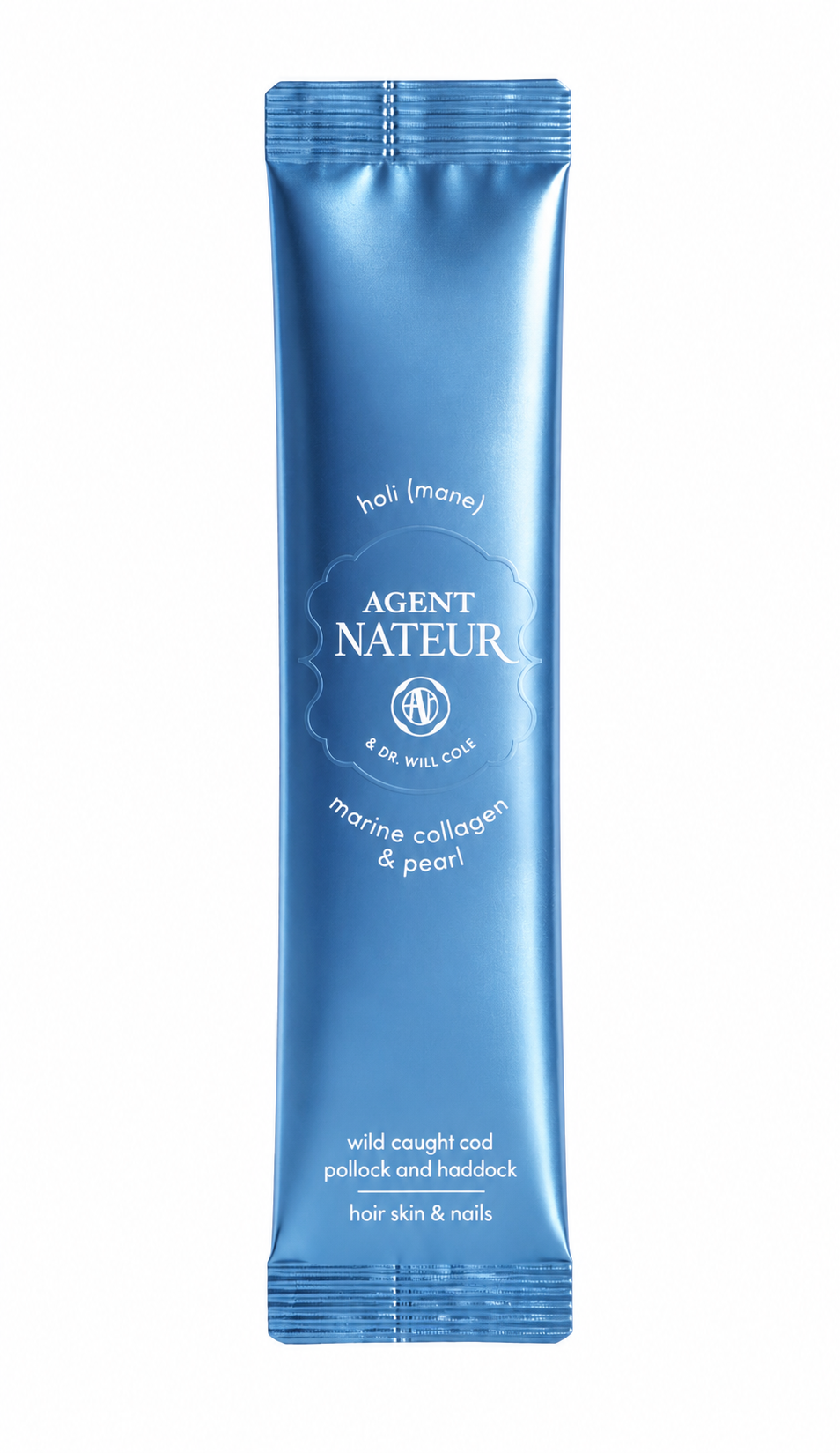 holi (mane) sachets marine collagen peptides and pearl hair, skin, nails, 2 daily supplements combined